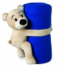 Fleece blanket with bear