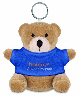 Logo trade promotional gift photo of: Teddy bear key ring FINLAND