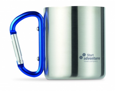 Logotrade promotional gift picture of: Metal mug & carabiner handle