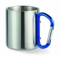 Metal mug & carabiner handle, Blue