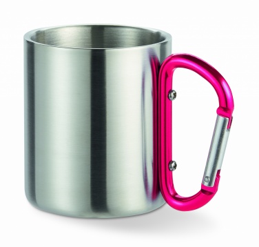 Logo trade corporate gifts picture of: Metal mug & carabiner handle