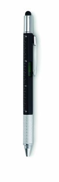 Logo trade promotional products image of: Spirit level pen with ruler