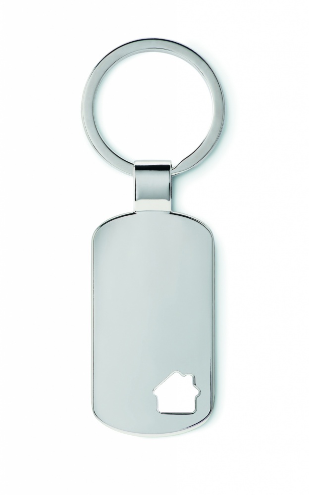 Logotrade advertising product picture of: Key ring with house detail