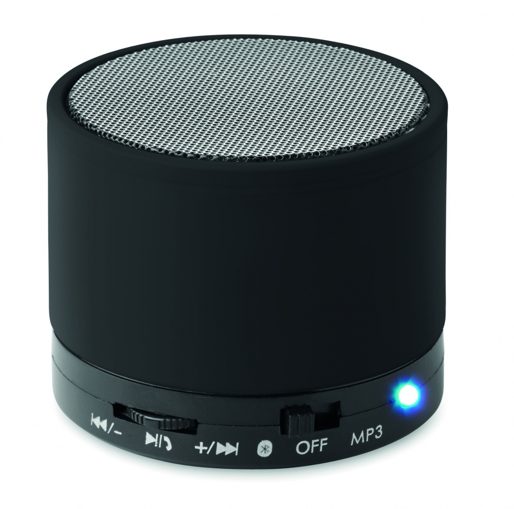 Logo trade promotional giveaway photo of: Round wireless speaker