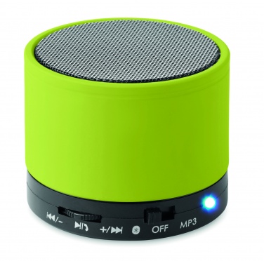 Logo trade promotional merchandise photo of: Round wireless speaker