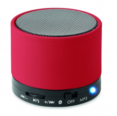 Logo trade promotional merchandise image of: Round wireless speaker