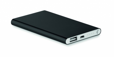 Logo trade promotional giveaways picture of: Flat power bank 4000 mAh