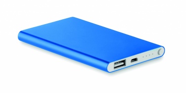 Logo trade business gift photo of: Flat power bank 4000 mAh