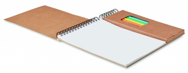 Logotrade promotional merchandise image of: Colouring set with notepad