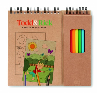 Logotrade corporate gifts photo of: Colouring set with notepad