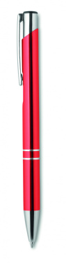 Logo trade promotional item photo of: Push button aluminium pen BERN