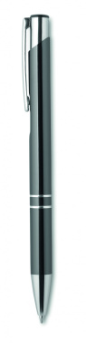 Logo trade promotional items image of: Push button aluminium pen BERN