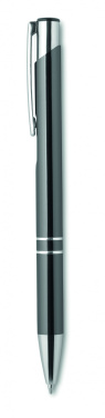 Logo trade promotional merchandise picture of: Push button aluminium pen