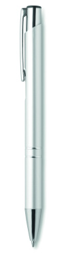 Logo trade promotional merchandise image of: Push button aluminium pen