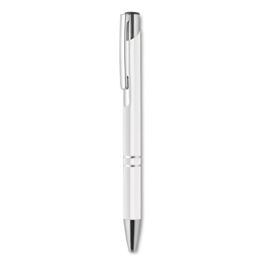 Logo trade promotional items image of: Push button aluminium pen