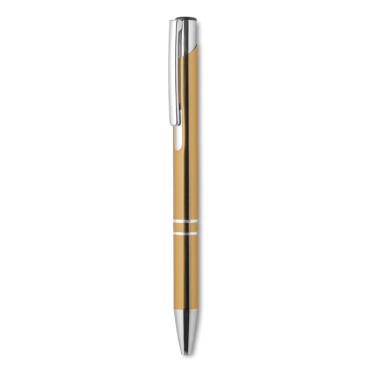 Logo trade advertising product photo of: Push button aluminium pen