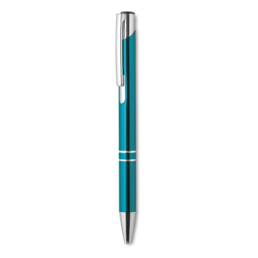 Logo trade promotional giveaways image of: Push button aluminium pen BERN