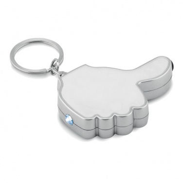 Logo trade business gift photo of: Thumbs up led light w/key ring Valmiera