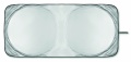 Foldable sun car visor, Matt Silver