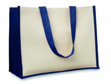 Logo trade promotional products image of: Jute and canvas shopping bag