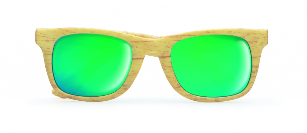 Logo trade promotional merchandise image of: Wooden look sunglasses MAARDU