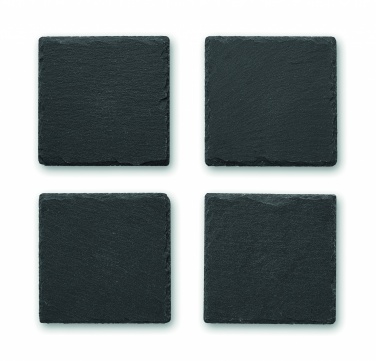 Logotrade promotional merchandise picture of: Slate coasters with EVA bottom