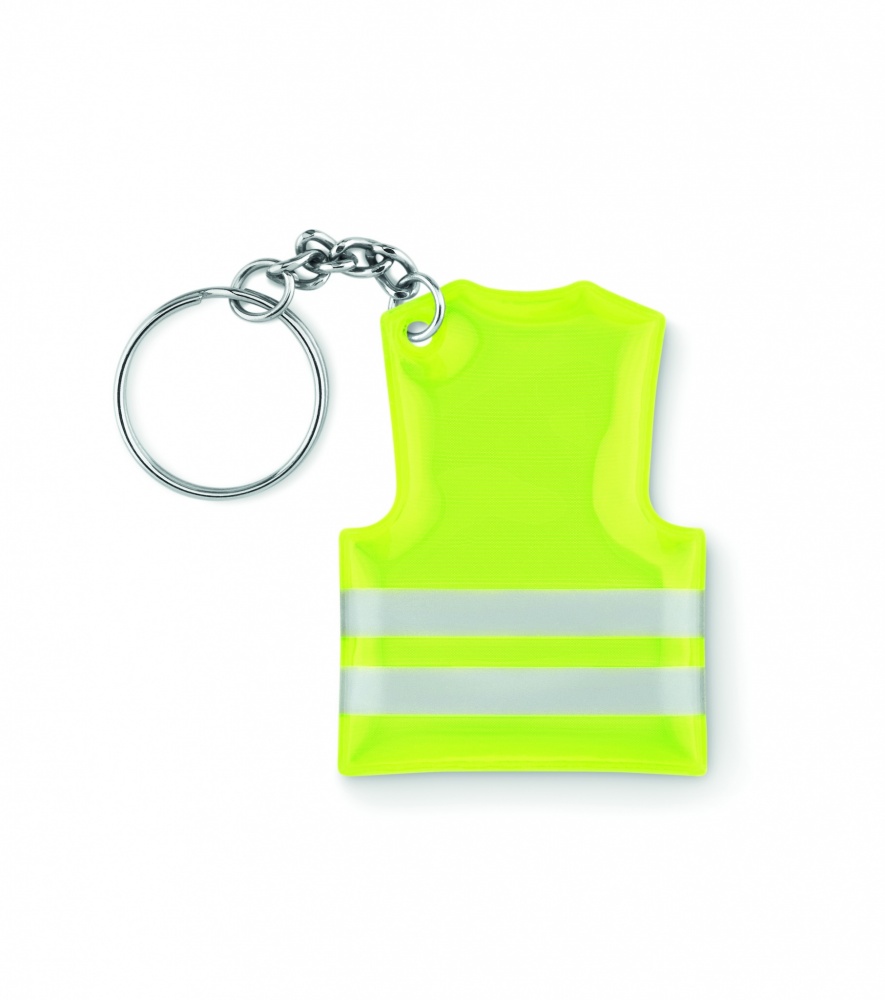 Logo trade promotional merchandise photo of: Key ring with reflecting vest Jekabpils