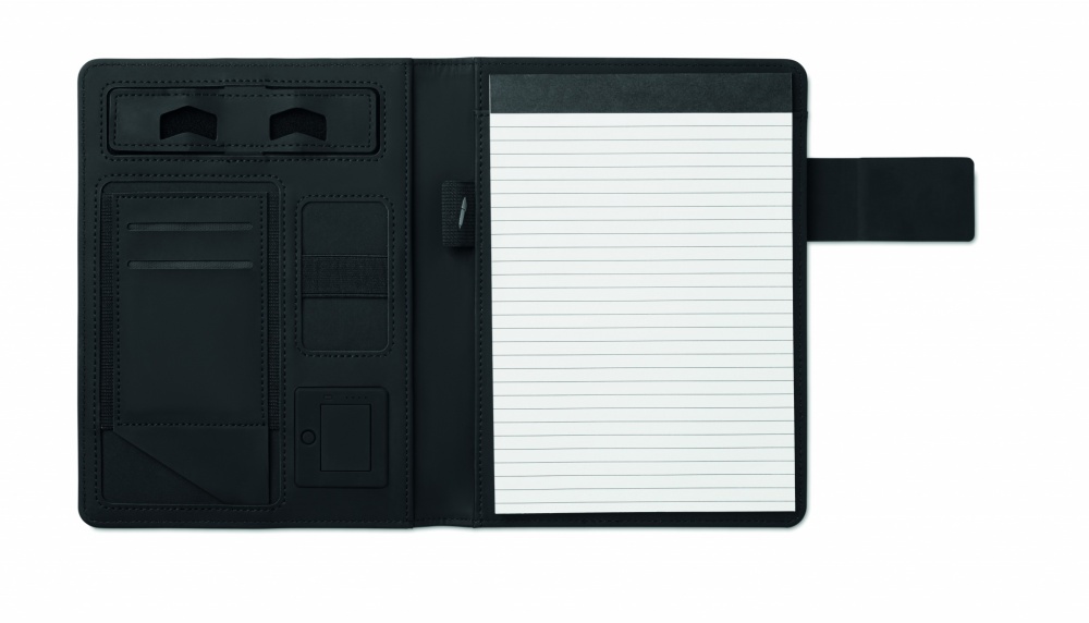 Logo trade promotional products picture of: A5 folder with power bank