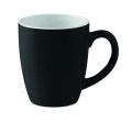 Ceramic coloured mug 290 ml, Black