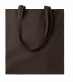 140 gr/m² cotton shopping bag, Chocolate