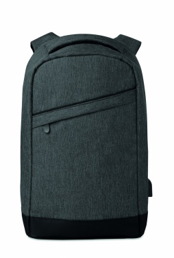 Logo trade corporate gift photo of: 2 tone backpack incl USB plug