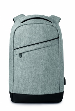 Logotrade promotional item picture of: 2 tone backpack incl USB plug