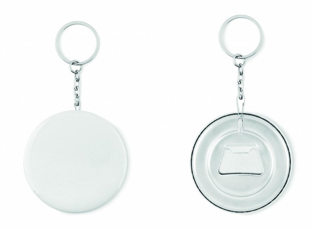 Logo trade promotional merchandise image of: Key ring with bottle opener