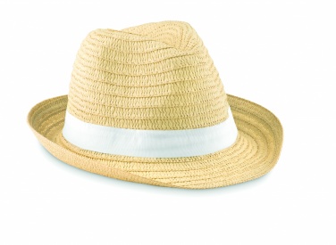 Logo trade corporate gifts image of: Paper straw hat