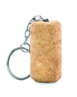 Logo trade promotional items image of: Wine cork key ring