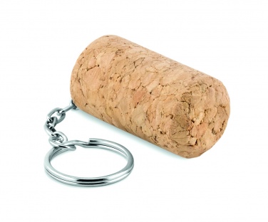 Logo trade promotional giveaways image of: Wine cork key ring Sigulda