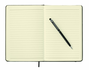 Logotrade promotional item image of: A5 notebook w/stylus 72 lined