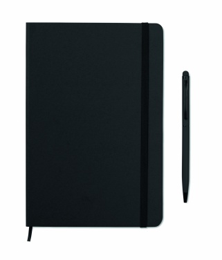 Logo trade promotional gifts picture of: A5 notebook w/stylus 72 lined