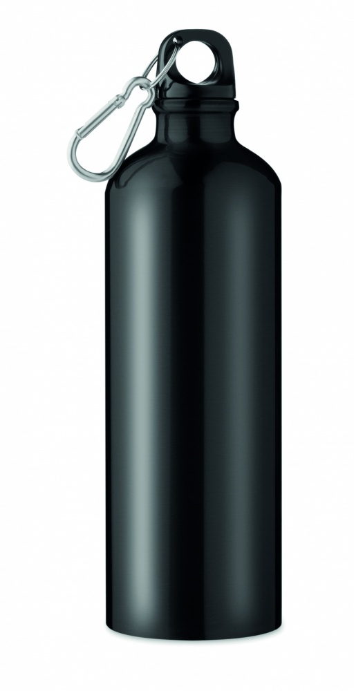 Logo trade promotional items picture of: Single-walled 750 ml aluminum bottle with a carabiner and customizable printing