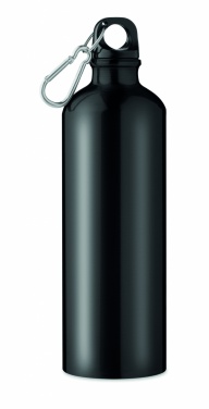 Logotrade promotional items photo of: Single-walled 750 ml aluminum bottle with a carabiner and customizable printing