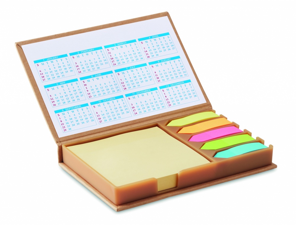 Logo trade promotional items picture of: Desk memo set with calendar