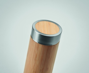 Logo trade promotional giveaway photo of: Double wall bamboo flask 400ml