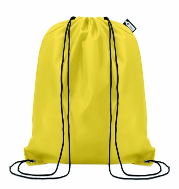 Logo trade promotional giveaways picture of: 190T RPET drawstring bag