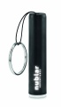 Plastic light up logo torch, Black