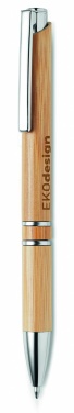 Logo trade promotional merchandise picture of: Bamboo automatic ball pen