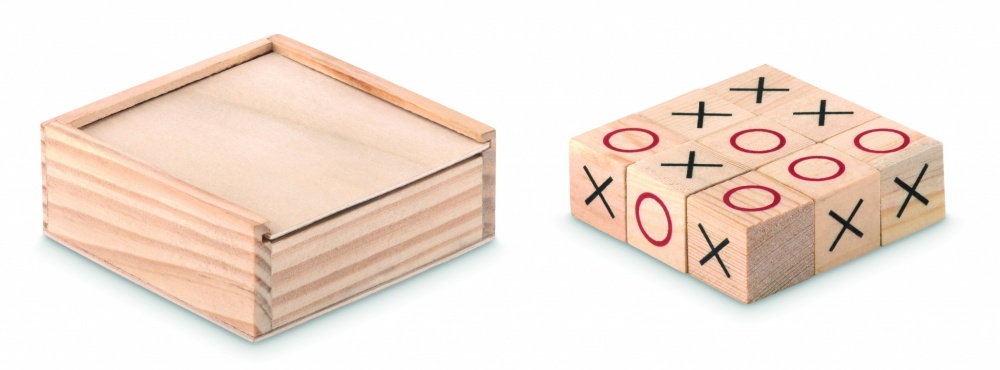 Logotrade corporate gift image of: Wooden tic tac toe