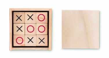 Logo trade promotional giveaway photo of: Wooden tic tac toe