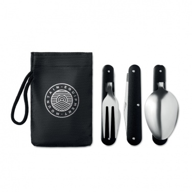 Logo trade promotional giveaways picture of: 3-piece camping utensils set