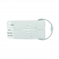 Aluminium luggage tag, Matt Silver