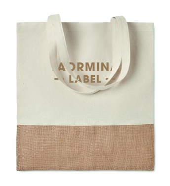 Logo trade promotional giveaways picture of: 160gr/m² cotton shopping bag